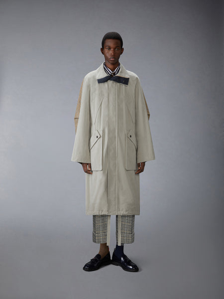 WAXED TECH HOODED PARKA