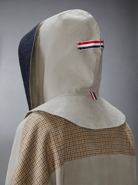 WAXED TECH HOODED PARKA