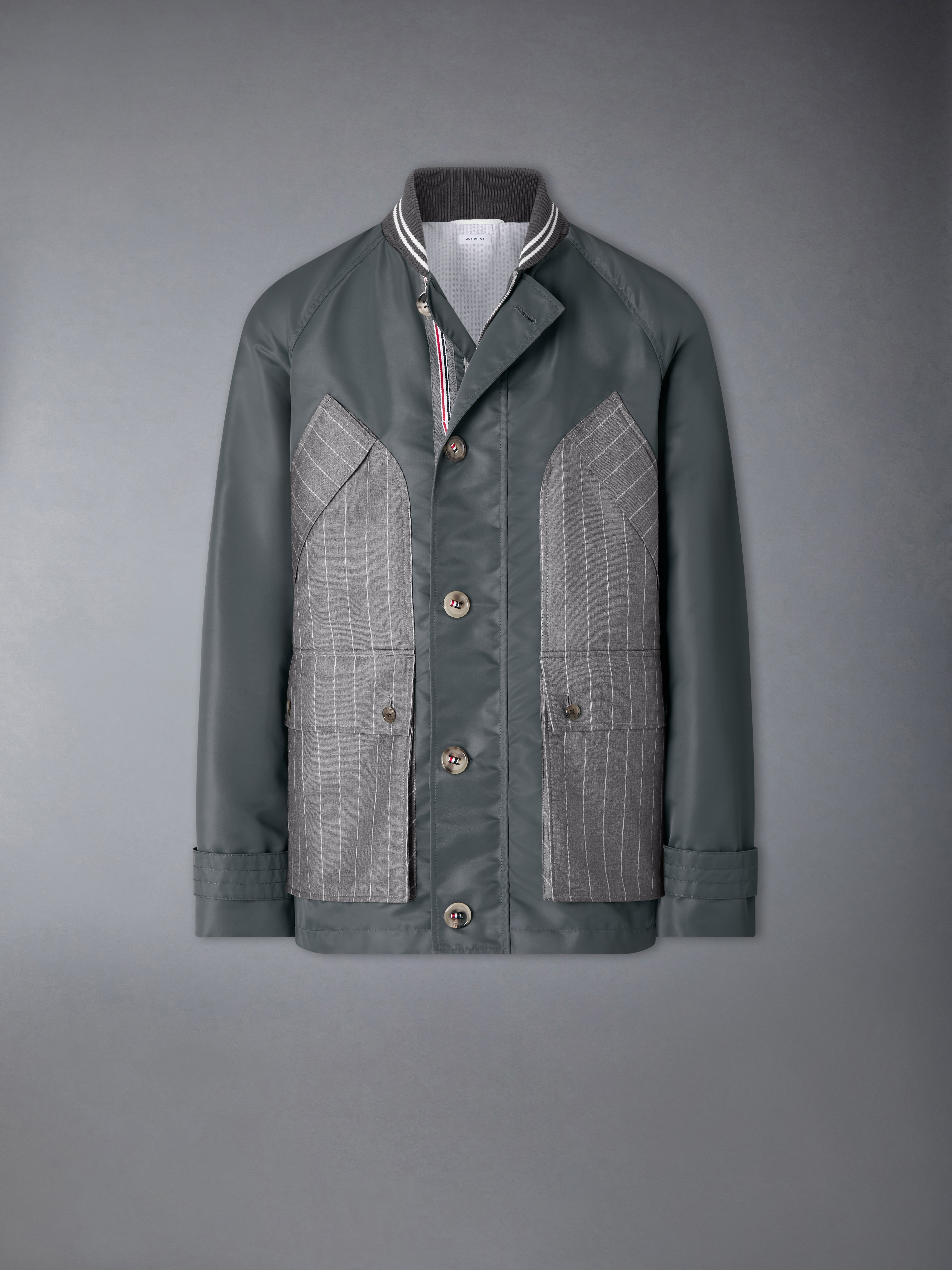 【Mサイズ】TWM LIGHT TECH FIELD COAT CHC 機能中綿 Tech Twill Field Jacket | Thom Browne