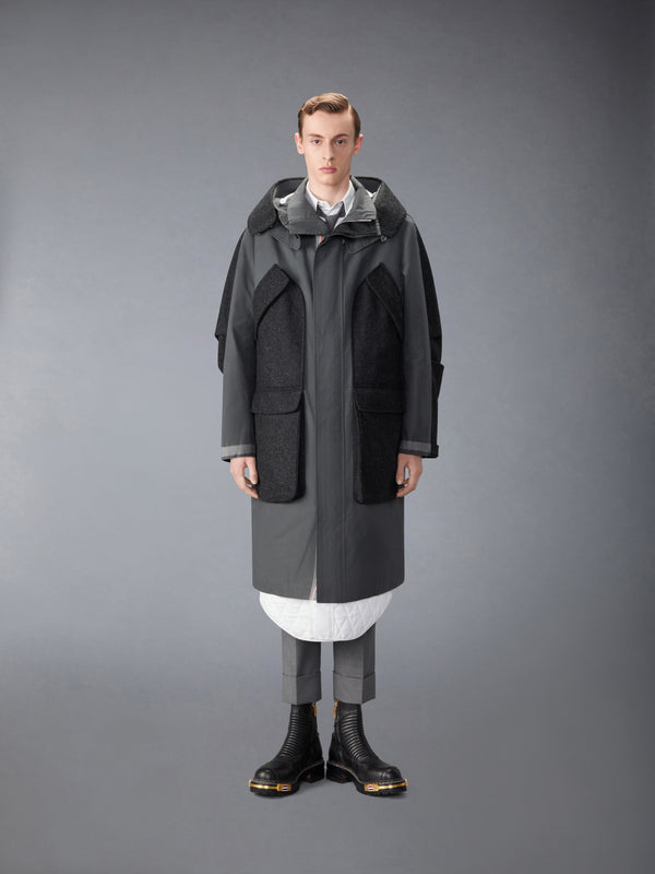 OILED CLOTH TAILORED PARKA - image 1