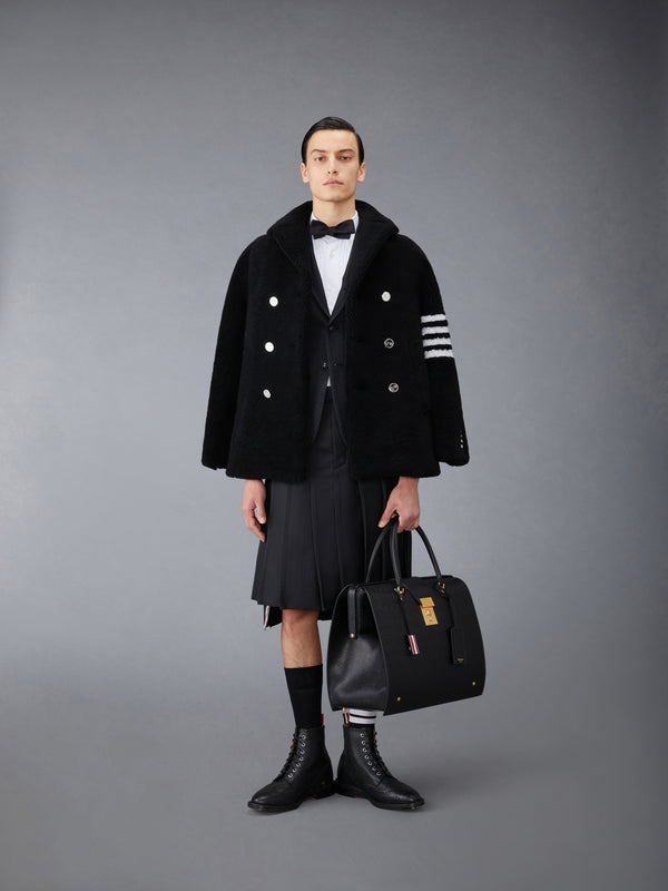 SHEARLING 4-BAR UNCONSTRUCTED PEACOAT