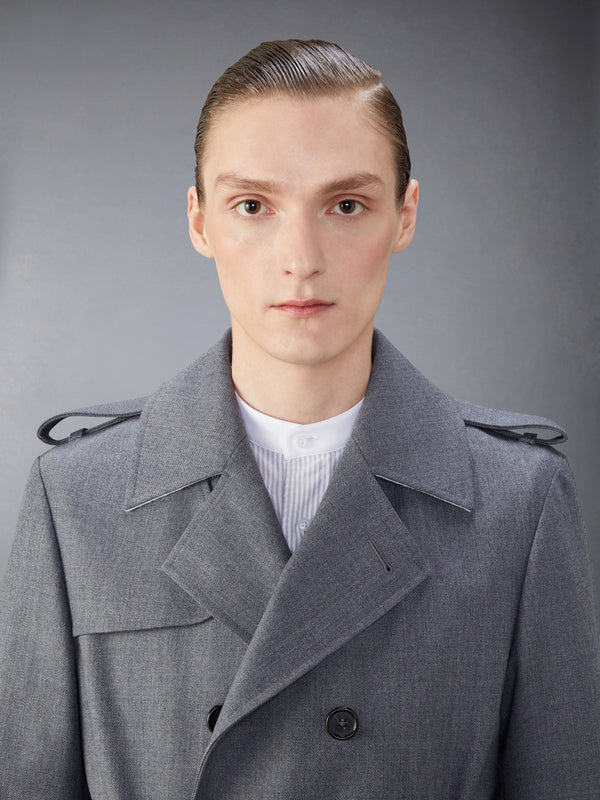 WOOL TWILL UNCONSTRUCTED TRENCH COAT - image 5
