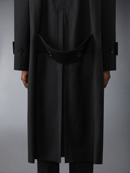 WOOL RAGLAN COAT BLACK