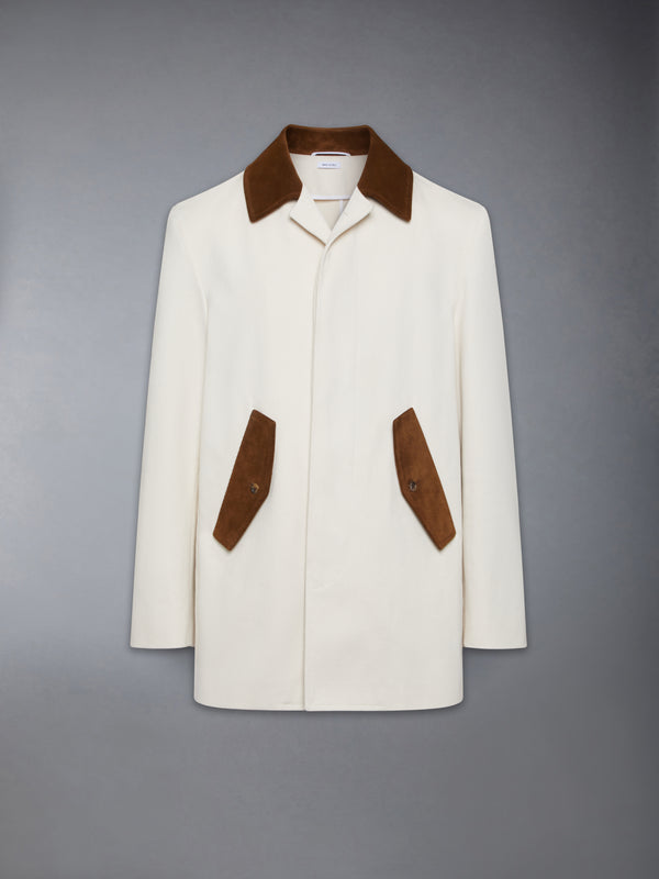 CROPPED BAL COLLAR DENIM JACKET - featured image