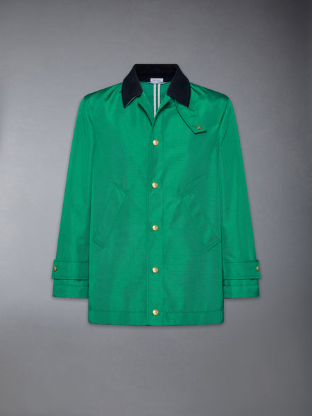アンコンストラクテッド コーデュラ リラックス オーバーコート 緑