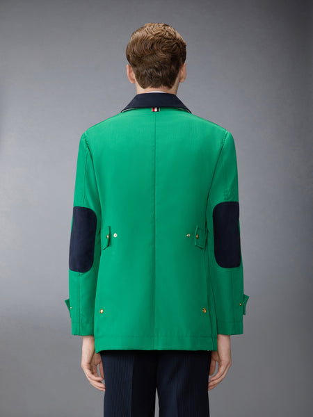 アンコンストラクテッド コーデュラ リラックス オーバーコート 緑