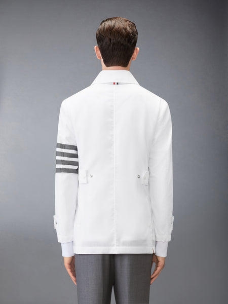 リップストップ 4-BAR アンコン リラックス オーバーコート 白