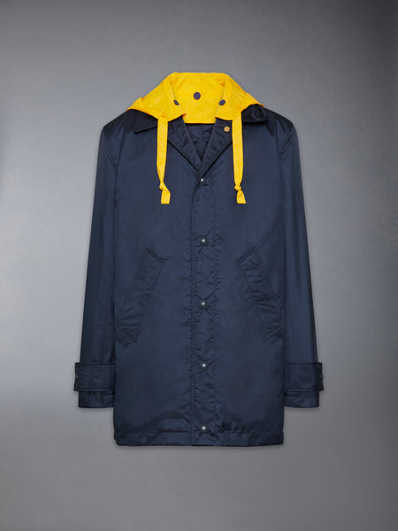 リップストップ アンコン リラックス オーバーコート ネイビー