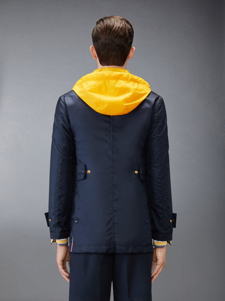 リップストップ アンコン リラックス オーバーコート ネイビー