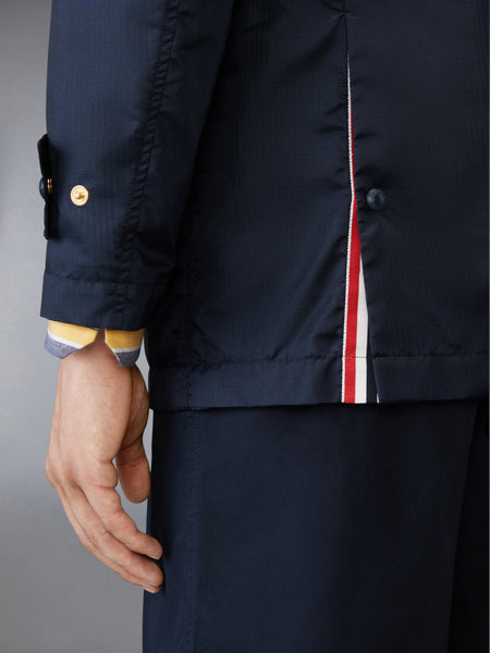 リップストップ アンコン リラックス オーバーコート ネイビー