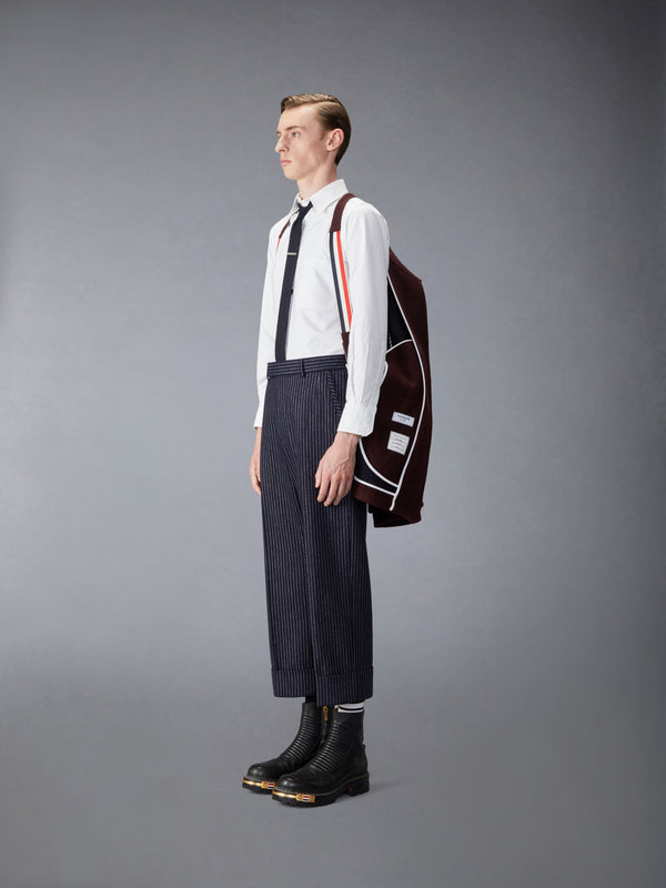 DOUBLE FACE MELTON WIDE SHOULDER SHELL COAT - image 4