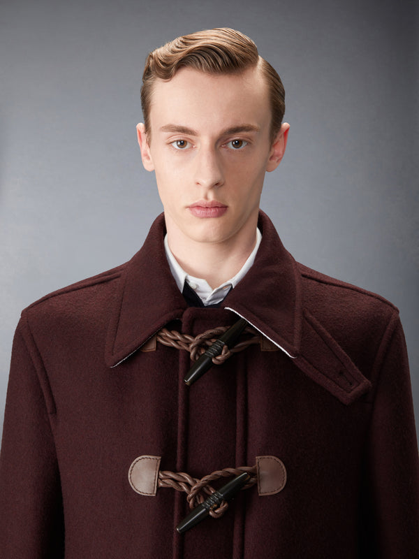 DOUBLE FACE MELTON WIDE SHOULDER SHELL COAT - image 5