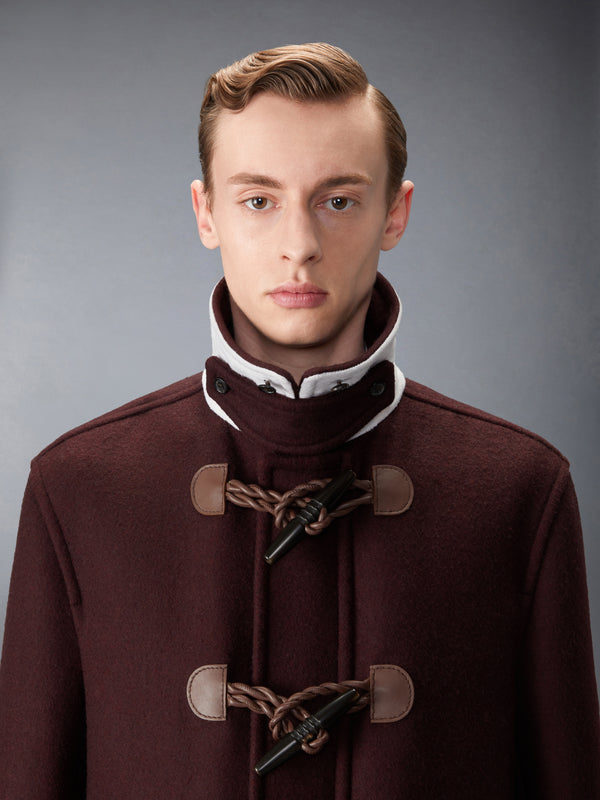 DOUBLE FACE MELTON WIDE SHOULDER SHELL COAT - image 6