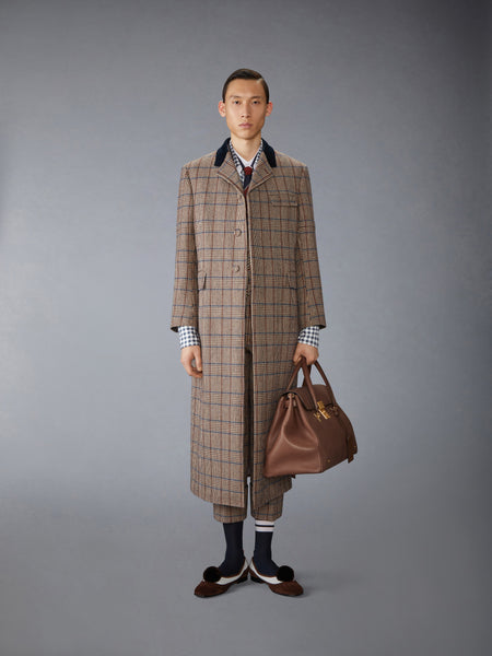 SILK TWILL GINGHAM SHIRT