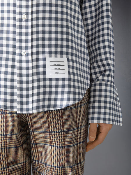 SILK TWILL GINGHAM SHIRT
