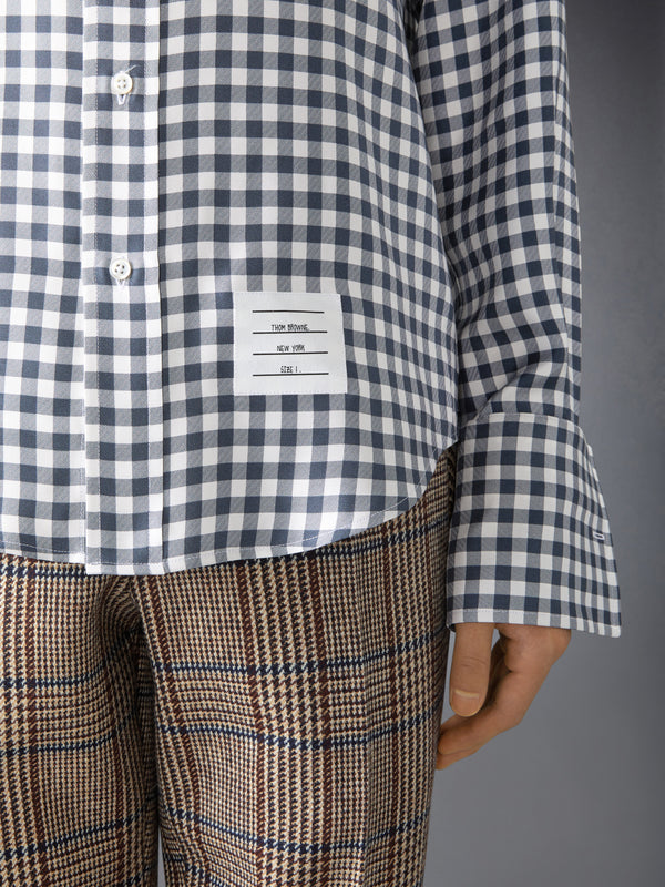 SILK TWILL GINGHAM SHIRT - image 6