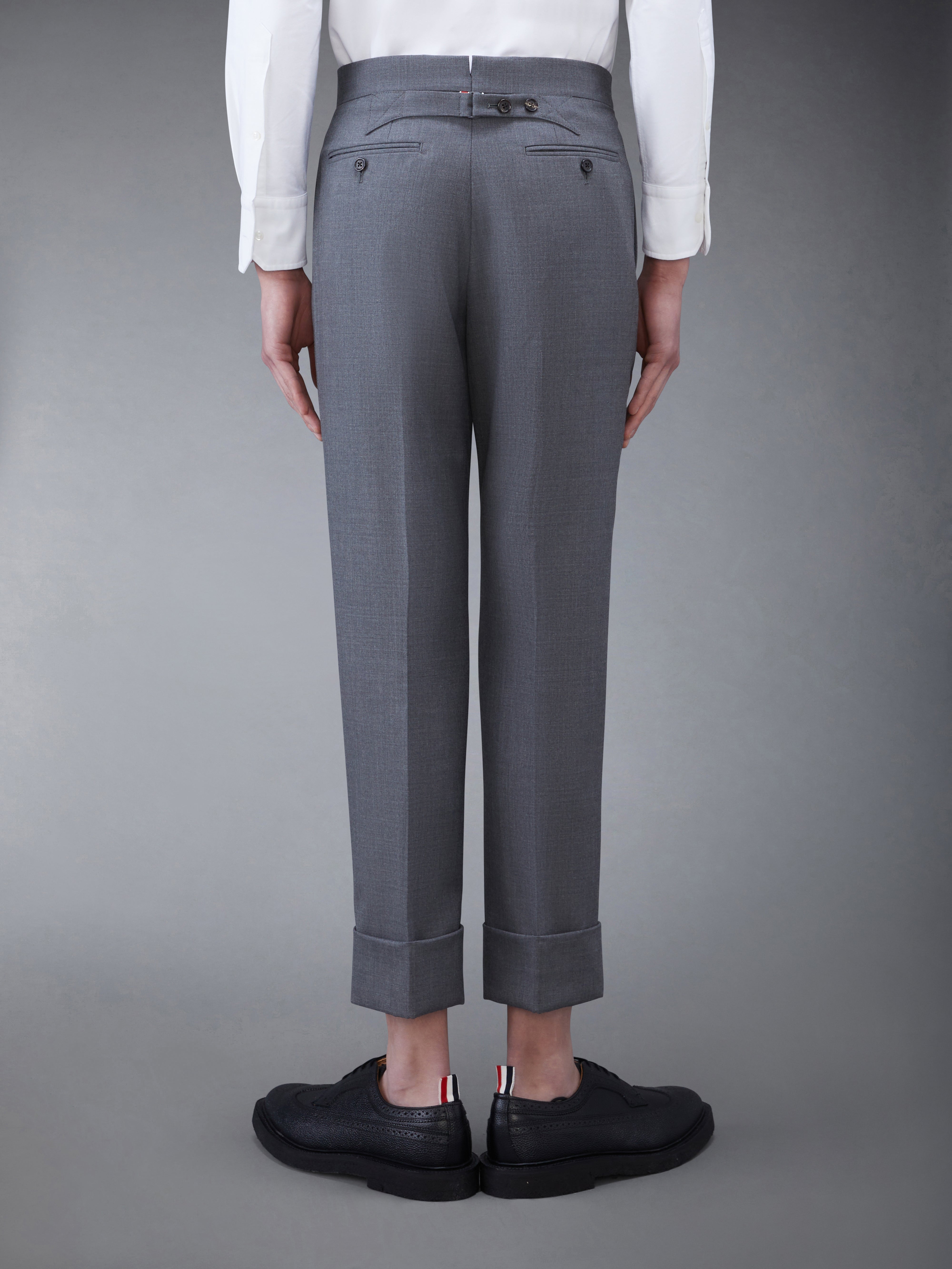 【送料込】THOM BROWNE コットン ポロシャツ ストライプ テクスチャードストライプ ステッチ 4-BAR ポロシャツ | Thom Browne