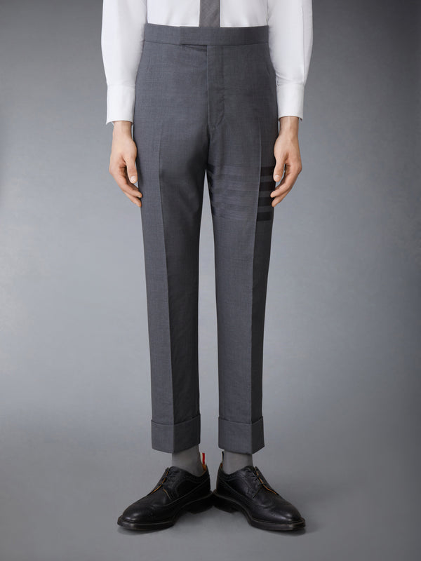 PLAIN WEAVE SUITING 4-BAR CLASSIC BACKSTRAP TROUSERS - image 1