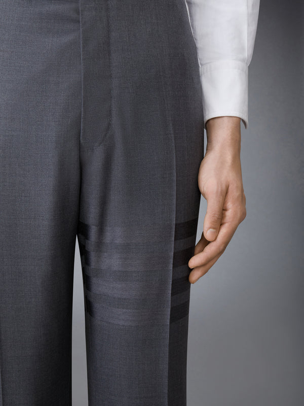 PLAIN WEAVE SUITING 4-BAR CLASSIC BACKSTRAP TROUSERS - image 4
