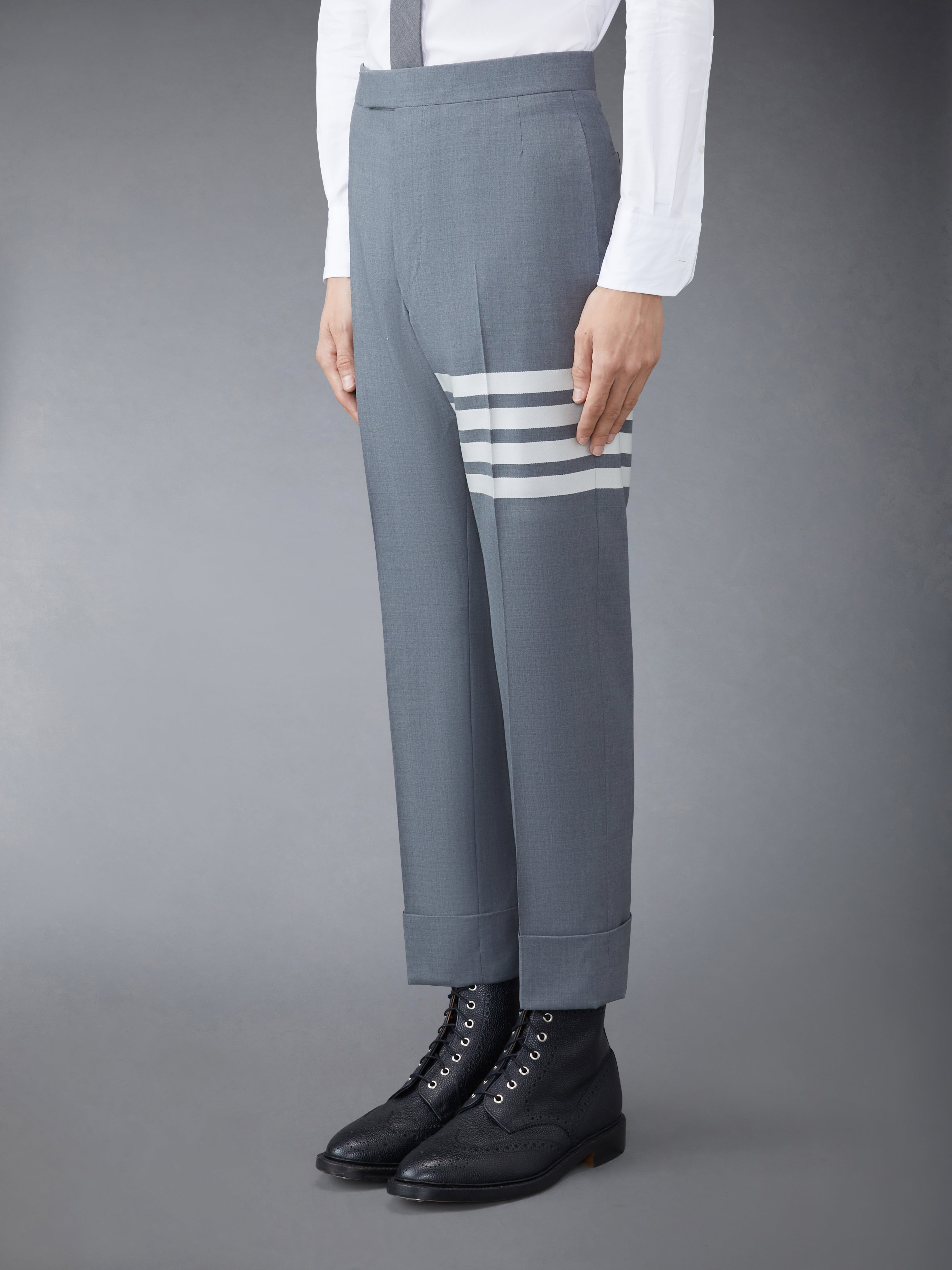 Plain Weave 4 Bar Trousers | Thom Browne