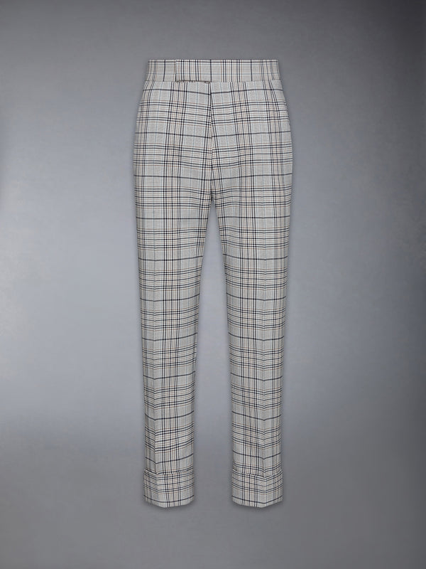 PLAID CHECK COOL WOOL BACKSTRAP TROUSER - featured image