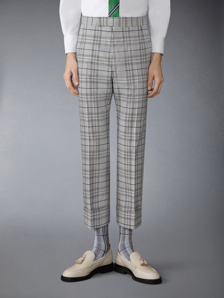 플래드 체크 쿨 울 백스트랩 팬츠 멀티 시즈널