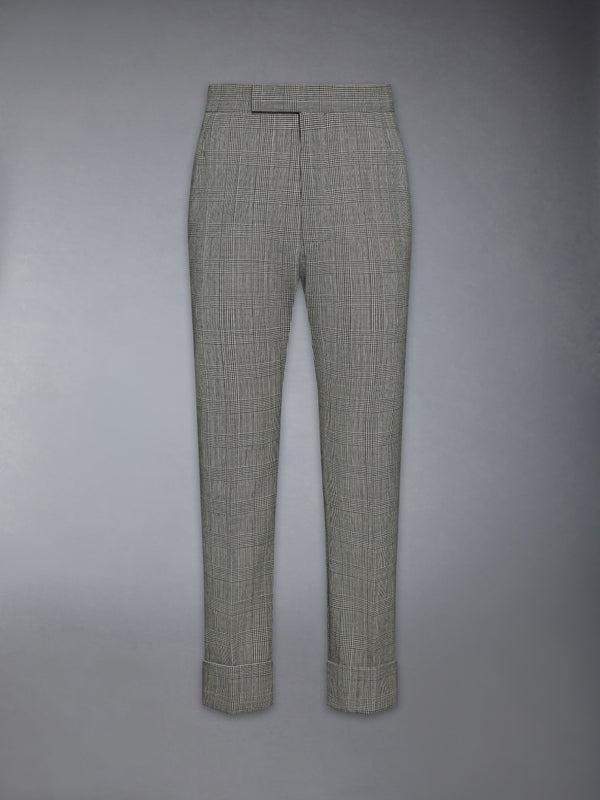 PRINCE OF WALES FRESCO WOOL BACKSTRAP TROUSER - featured image