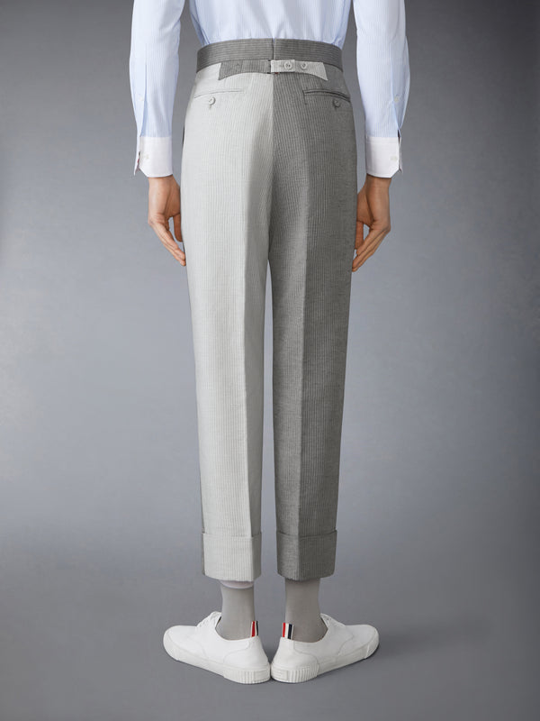 TONAL UNIVERSITY STRIPE LINEN COTTON TROUSER - image 2