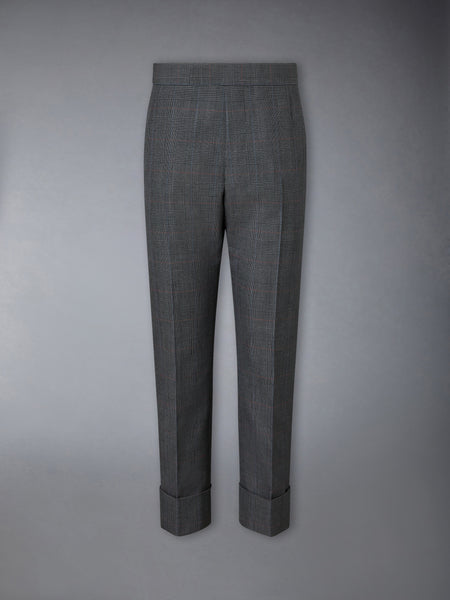 HIGH TWIST WOOL TROUSERS DARK GREY