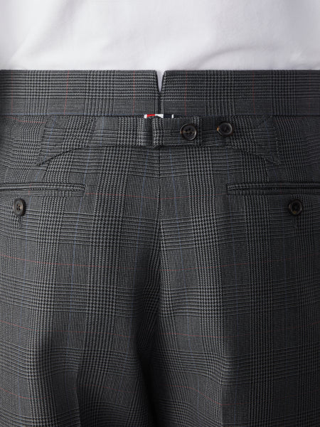 HIGH TWIST WOOL TROUSERS DARK GREY
