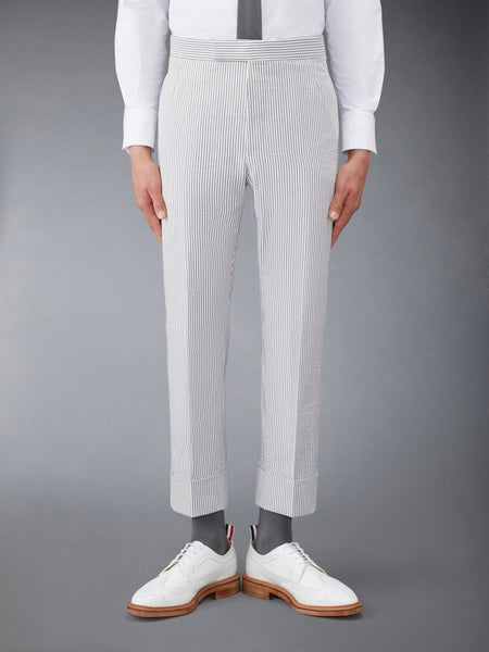 CLASSIC SEERSUCKER BACKSTRAP TROUSER