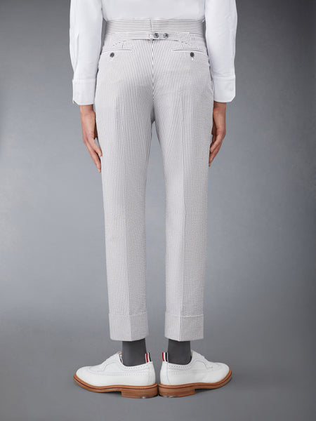 CLASSIC SEERSUCKER BACKSTRAP TROUSER
