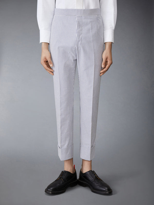 SEERSUCKER CLASSIC HALF LINING TROUSERS - image 1