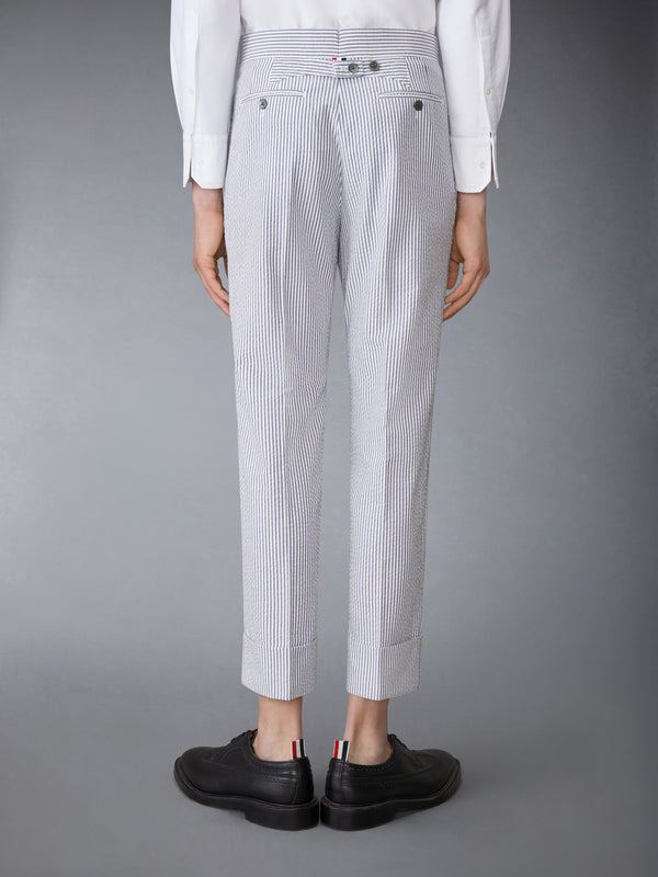 SEERSUCKER CLASSIC HALF LINING TROUSERS - image 2