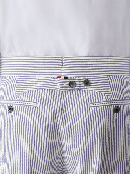 CLASSIC SEERSUCKER BACKSTRAP TROUSER