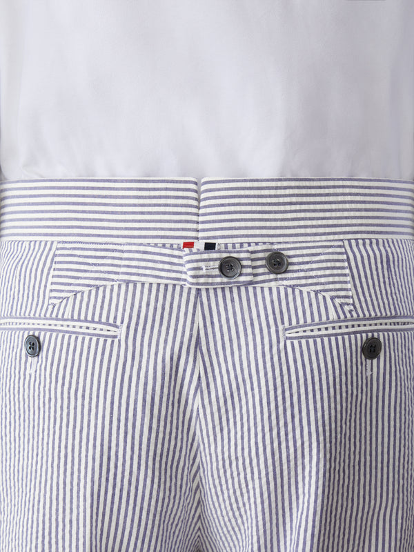 SEERSUCKER CLASSIC HALF LINING TROUSERS - image 4