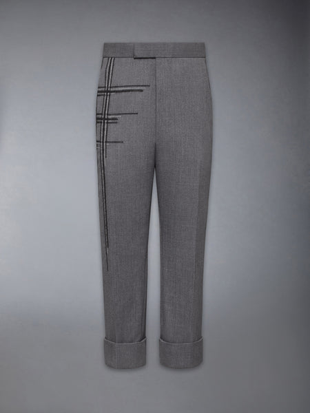 LOW RISE WOOL SCHOOL UNIFORM TROUSER