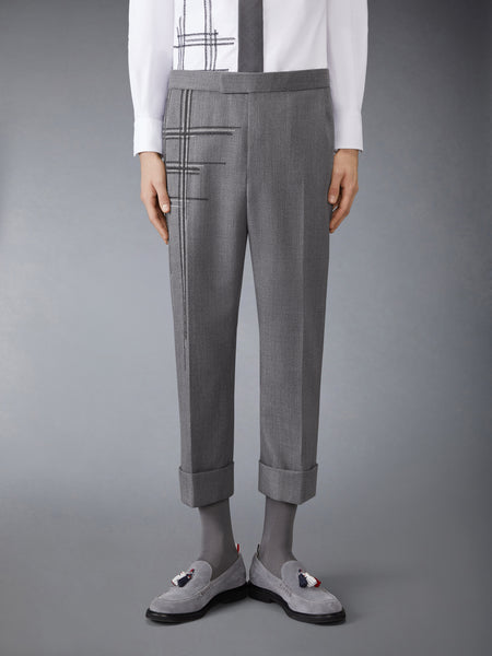 LOW RISE WOOL SCHOOL UNIFORM TROUSER