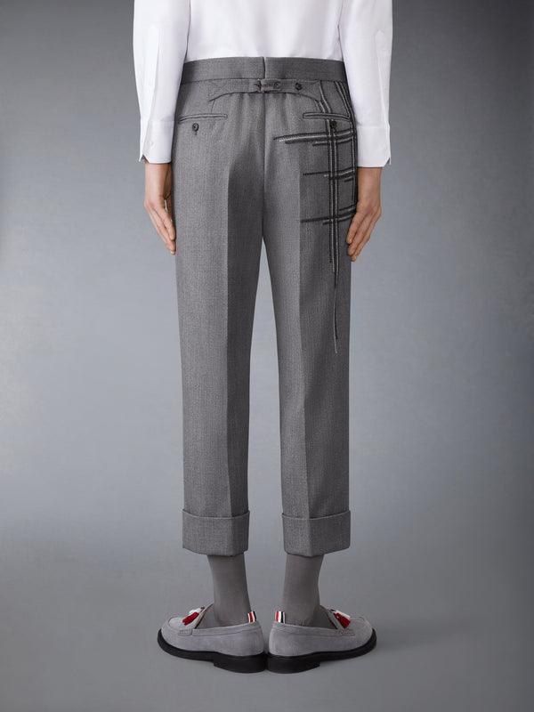 LOW RISE WOOL SCHOOL UNIFORM TROUSER - image 2