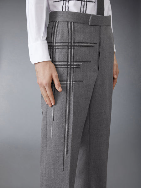LOW RISE WOOL SCHOOL UNIFORM TROUSER