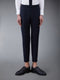 TWILL LOW RISE TROUSERS - NAVY