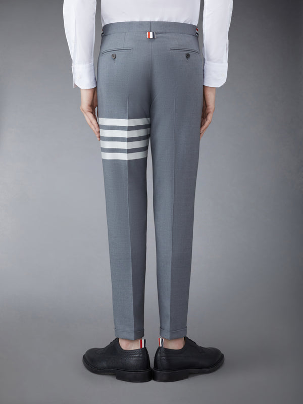 PLAIN WEAVE 4-BAR LOW RISE TROUSERS - image 3