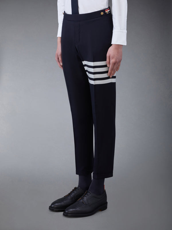 PLAIN WEAVE 4-BAR LOW RISE TROUSERS - image 2