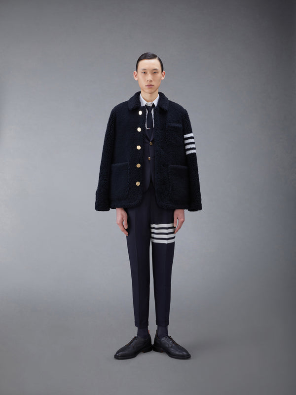 PLAIN WEAVE 4-BAR LOW RISE TROUSERS - image 4