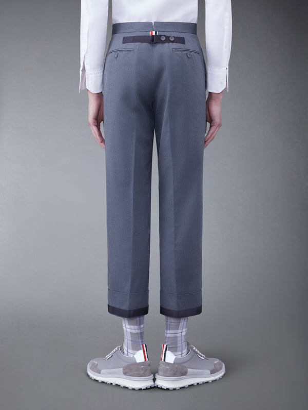 thom browne dress pants Thom Browne Wool 4-Bar Trousers - Grey