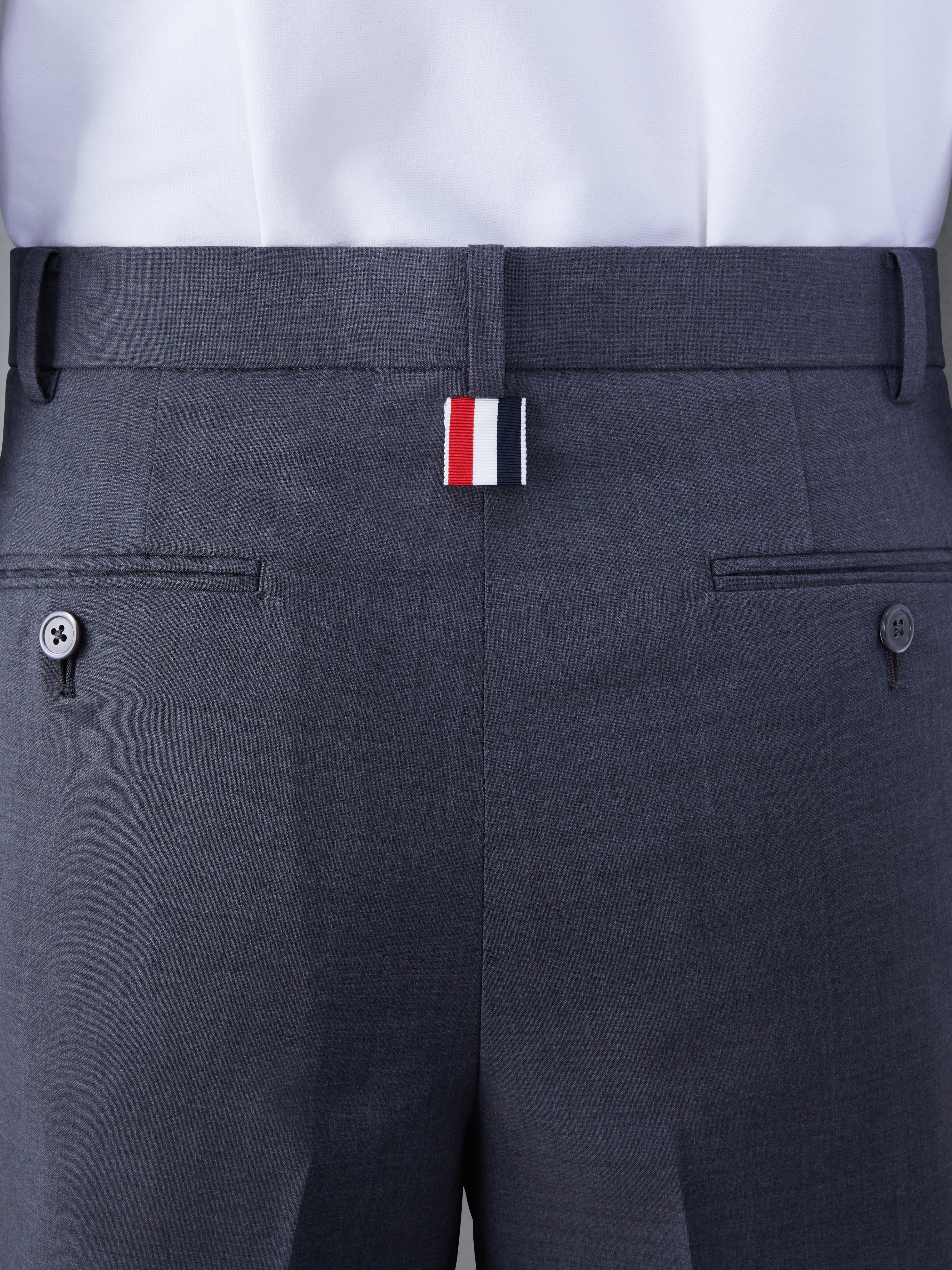 RWB ノースリーブ テニスドレス thom browne Twill Low Rise Sack Mini Short | Thom Browne