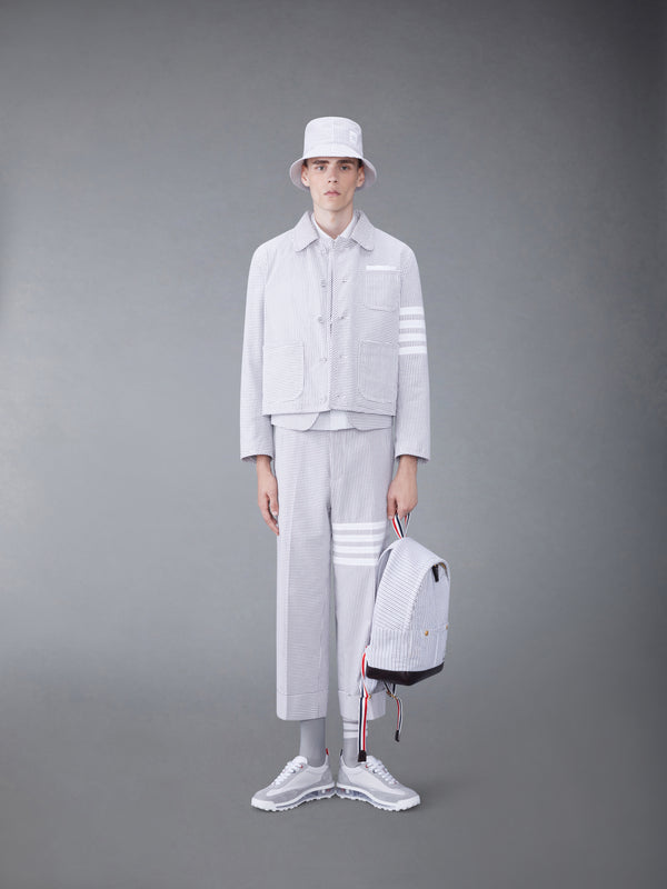 FUNMIX 4-BAR SEERSUCKER LOW RISE TROUSERS - image 3