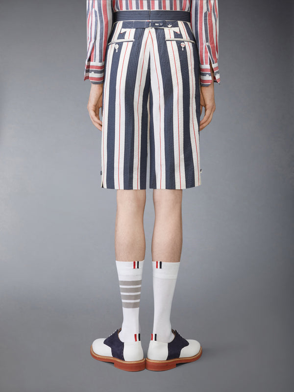 STRIPED SEERSUCKER BACKSTRAP SHORTS - image 2