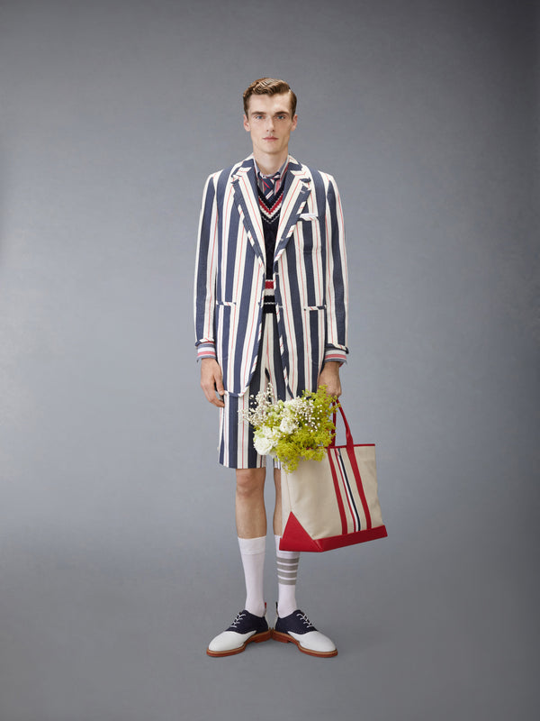 STRIPED SEERSUCKER BACKSTRAP SHORTS - image 3