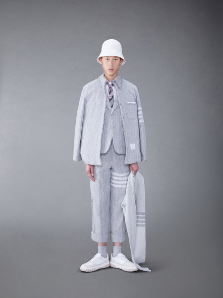 ツイード フレイ 4BAR サック トラウザー ミディアム グレー